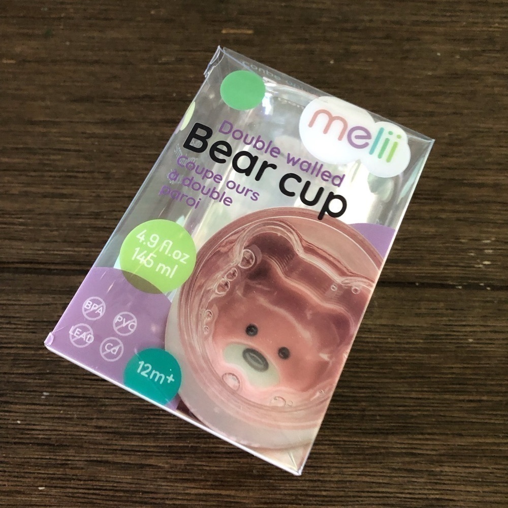 Melii Double-Walled Bear training Cup 12m+
